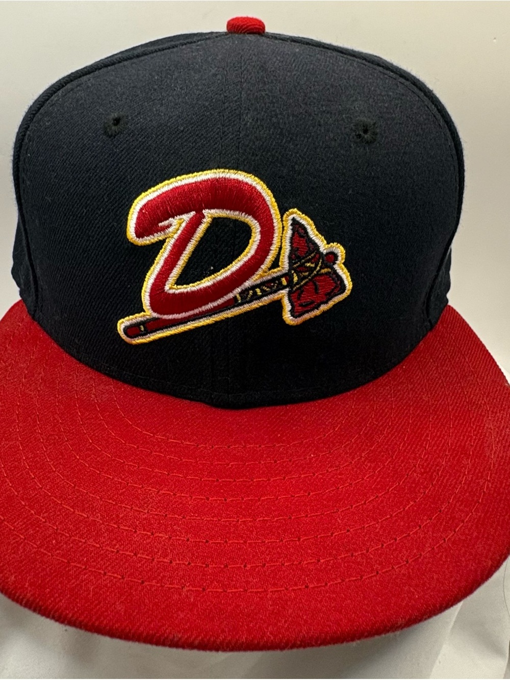 Vtg  Danville Braves Hat Snapback New Era MLB Sz 7 1/8